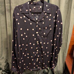 Allsaints Black Polka Dot Shirt